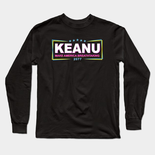 Keanu - 2077 Long Sleeve T-Shirt by Roufxis